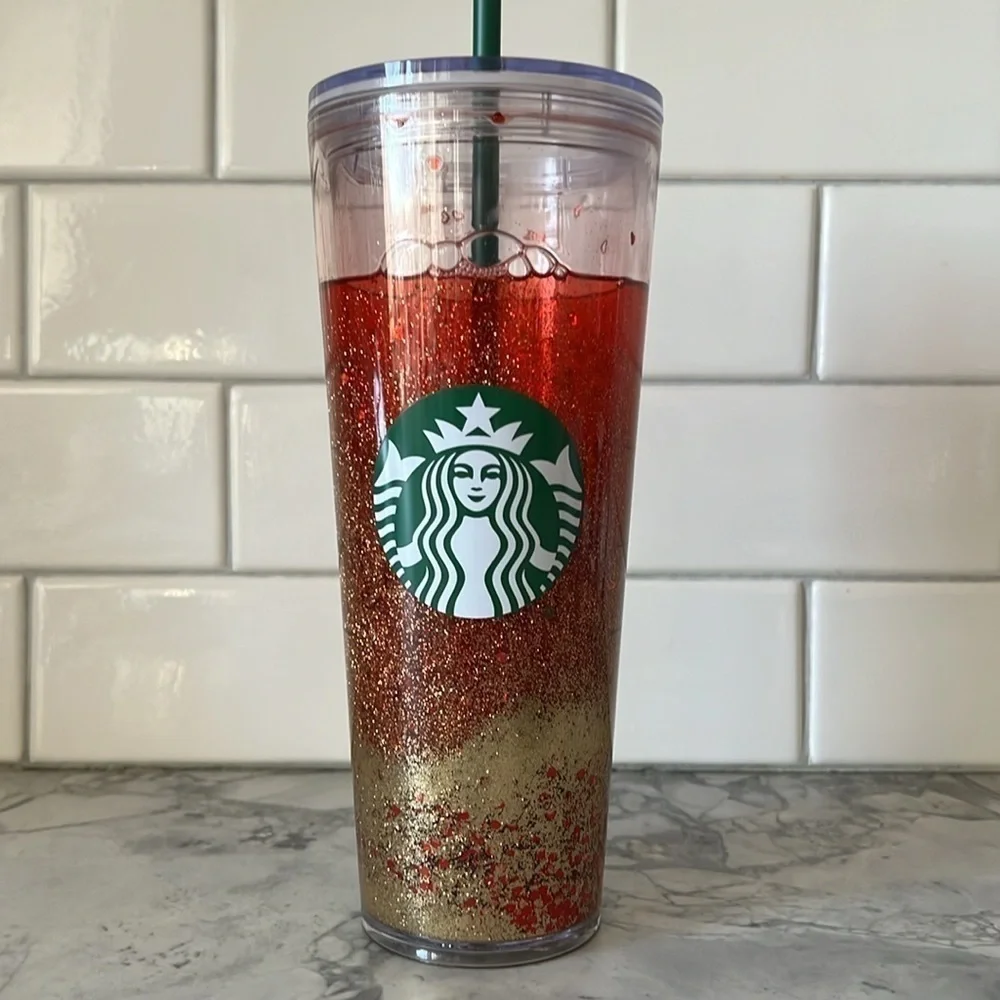 Custom Valentine’s Day Starbucks cold drink cup. 24oz